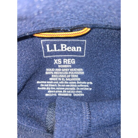 L.L. Bean Women's Full-Zip Fleece Jacket XS - Recycled Polyester - Picture 5 of 6